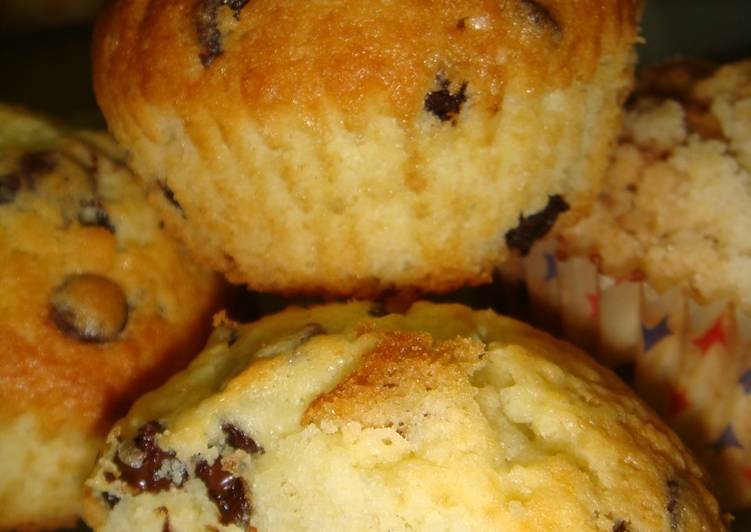 Muffins con chips de chocolate Receta de Norali Cookpad