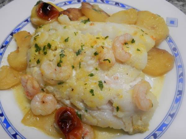 Filete de bacalao al horno