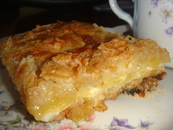 Torta seca de manzanas "abuela pura"