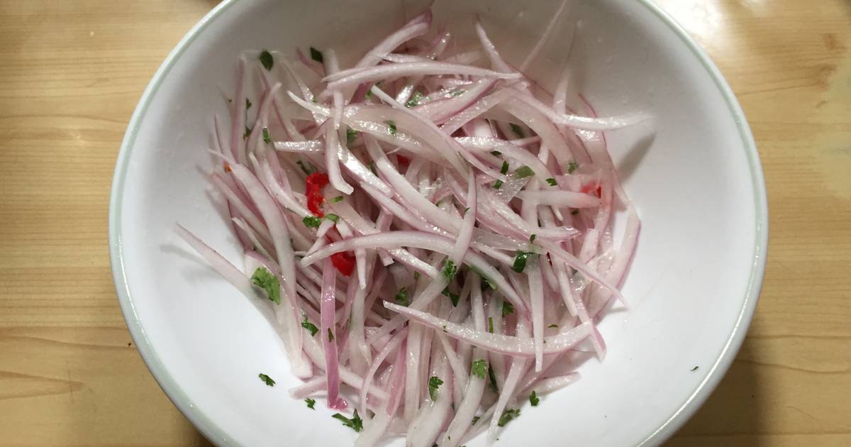 Salsa Criolla de Cebolla Receta de Josianne Cookpad
