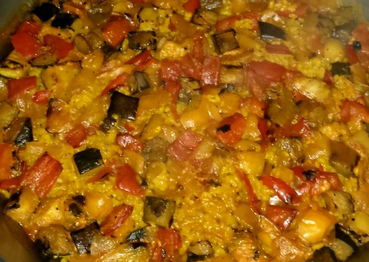 Paella de verduras Receta de amorrinhadogalego Cookpad