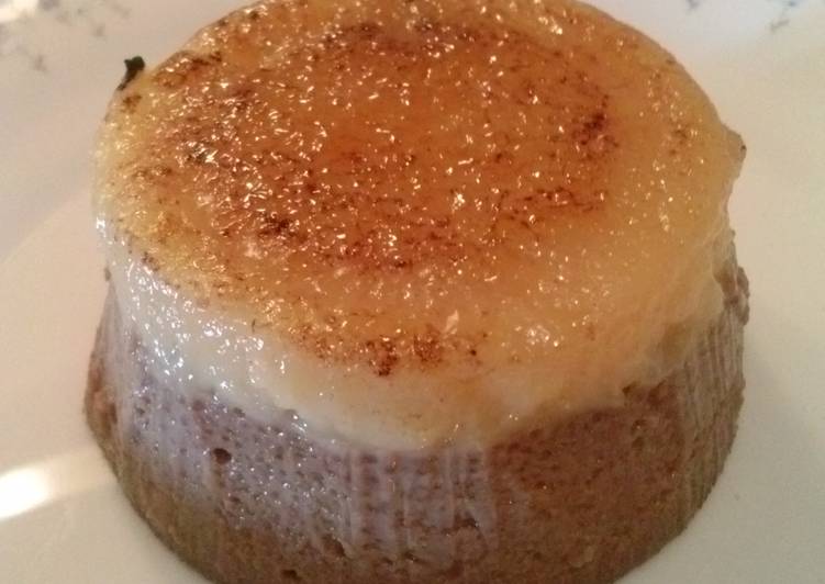 Flan de chocolate y nata