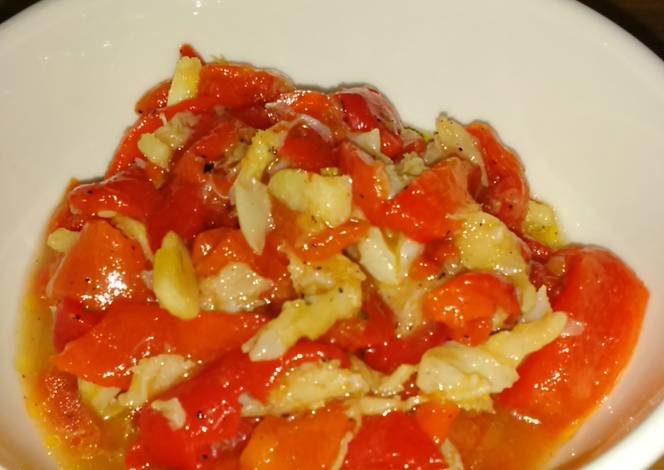 Lomos De Bacalao Con Pimientos Y Cebolla Receta Fcil Y