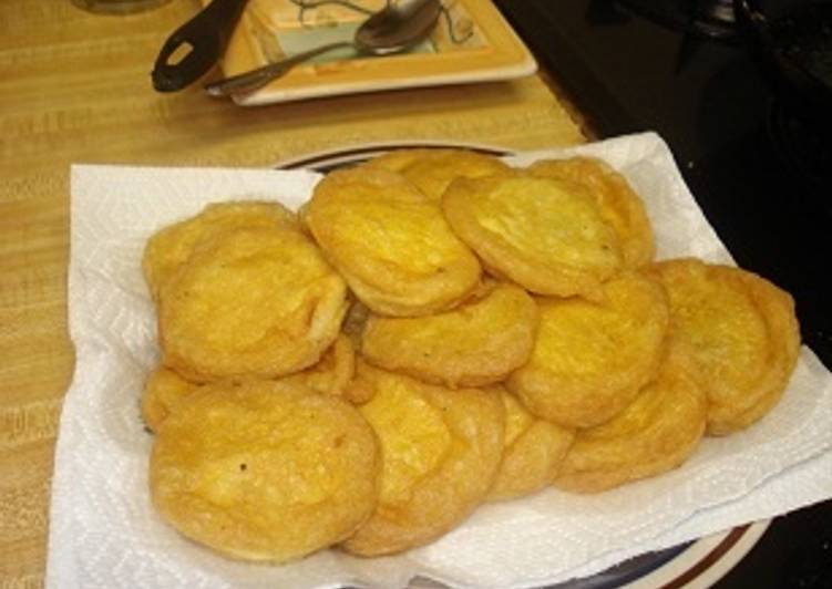 Tortitas de papa lampreadas en huevo Receta de VELIA AGUIRRE Cookpad