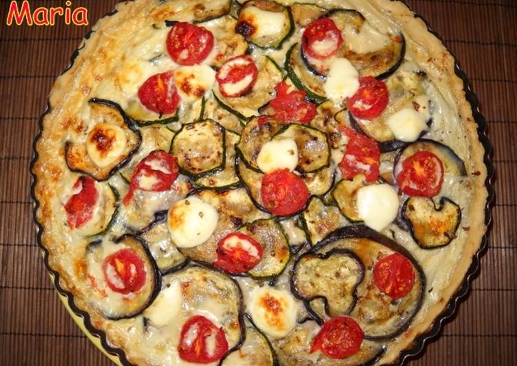 Quiche de verduras y queso fresco Receta de pensamiento Cookpad