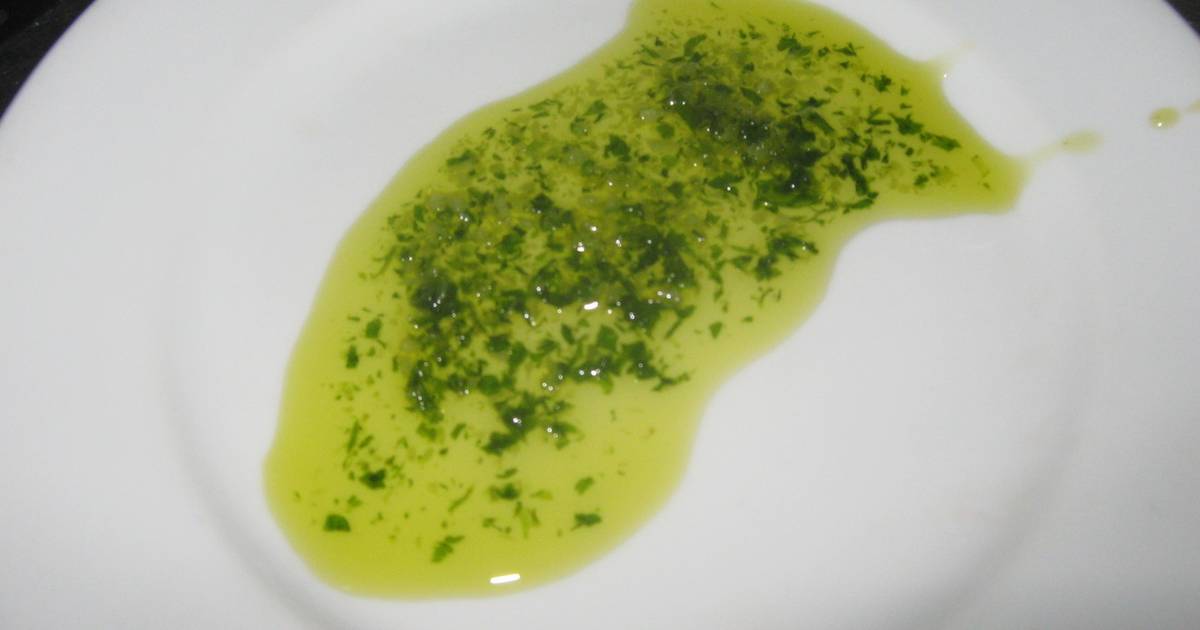Aderezo de aceite, ajo y perejil Receta de vicentee Cookpad
