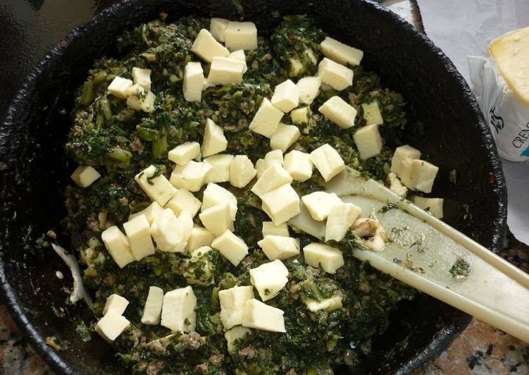 como preparar relleno para canelones de verdura