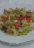 Ensalada variada con berenjenas plancha
