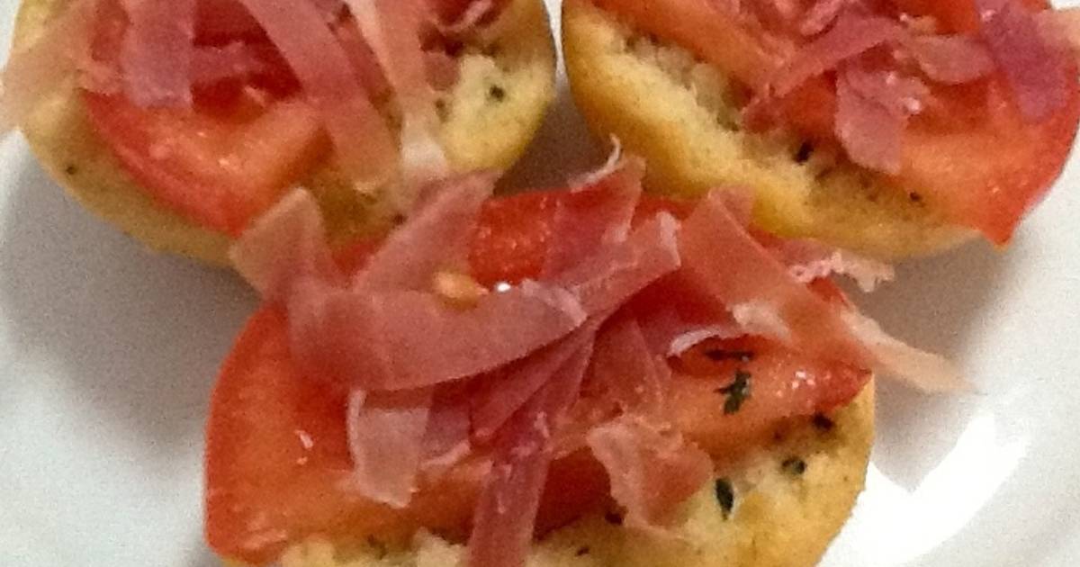 Pan De Ajo Con Tomate Y Jamón Receta De Susana Cookpad 3180