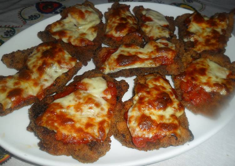 Milanesas de ternera con salsa napolitana Receta de ...