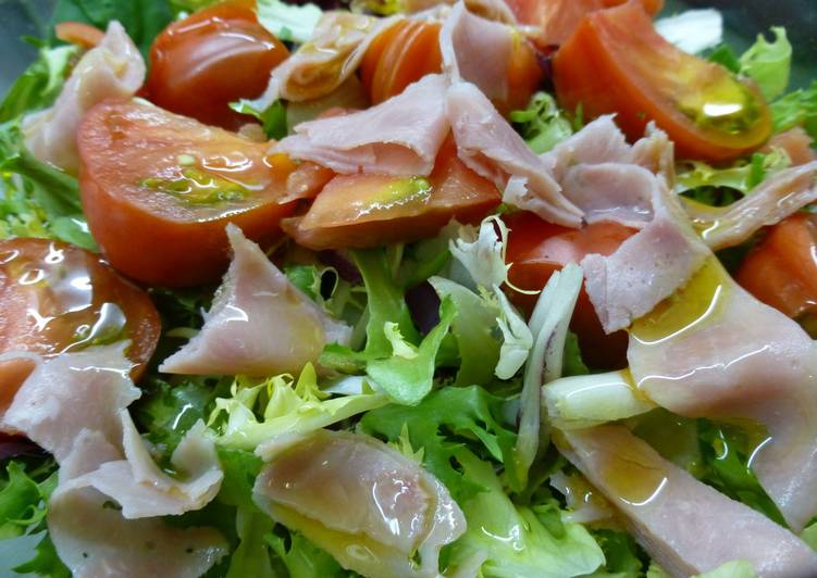 Ensalada verde y jamón de pavo Receta de milandebrera Cookpad