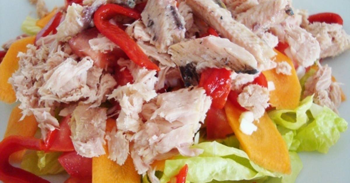 Ensalada de atún y sardinas Receta de Josep Cookpad