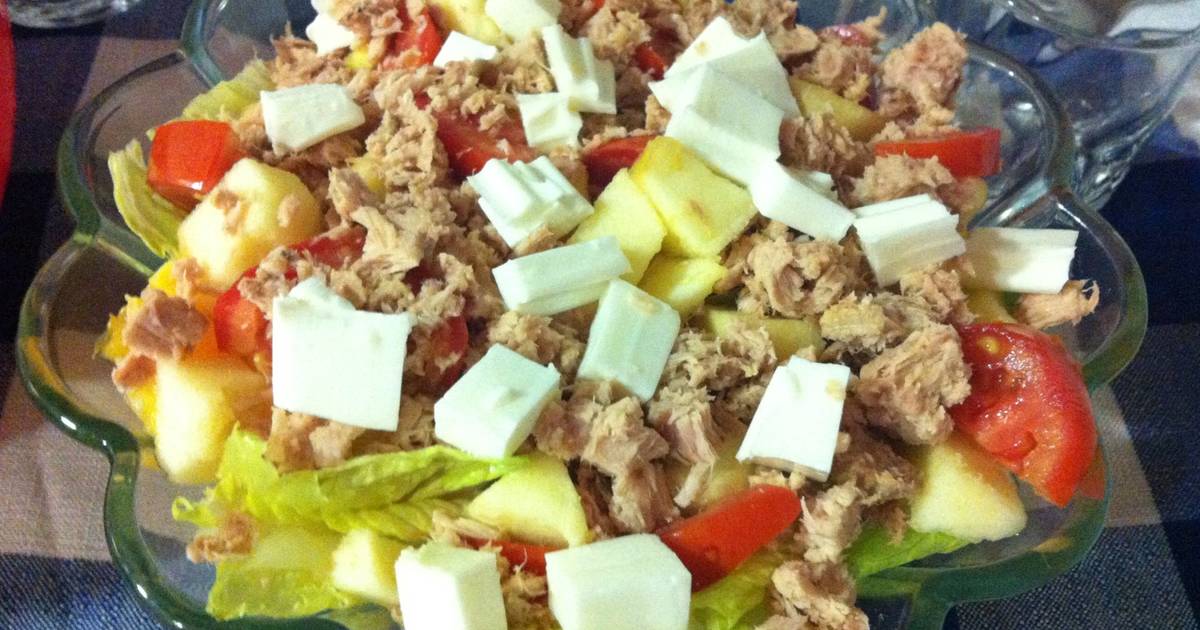 Ensalada con queso fresco y manzana Receta de Marieta Cookpad