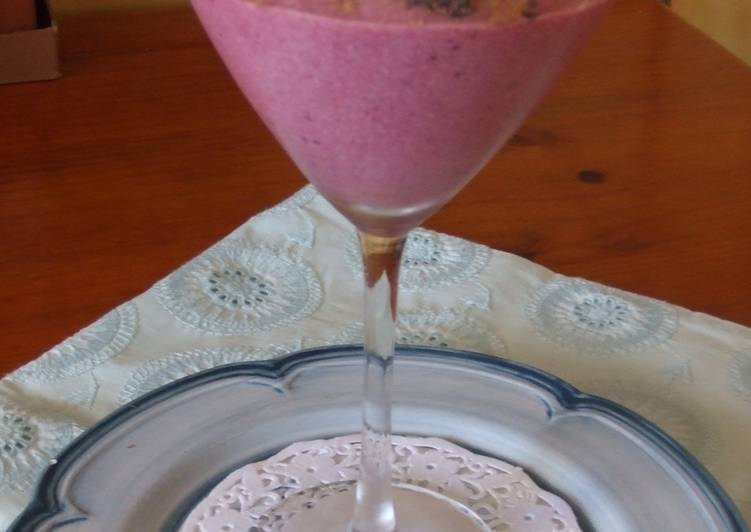 Espuma de manzanas y moras con