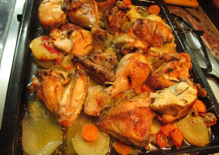Pollo asado con patatas panaderas Receta de Equipo Cookpad - Cookpad ... Pollo asado con patatas panaderas Receta de Equipo Cookpad - Cookpad ...