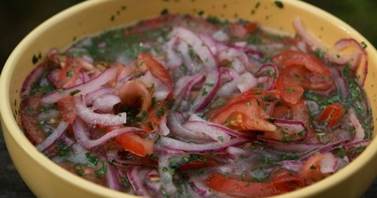 Curtido de cebolla y tomate Receta de Tannya Lo Iacono Cookpad