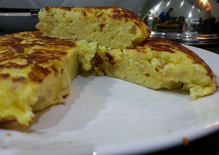 Tortilla de patatas ligera Receta de Becky Cookpad