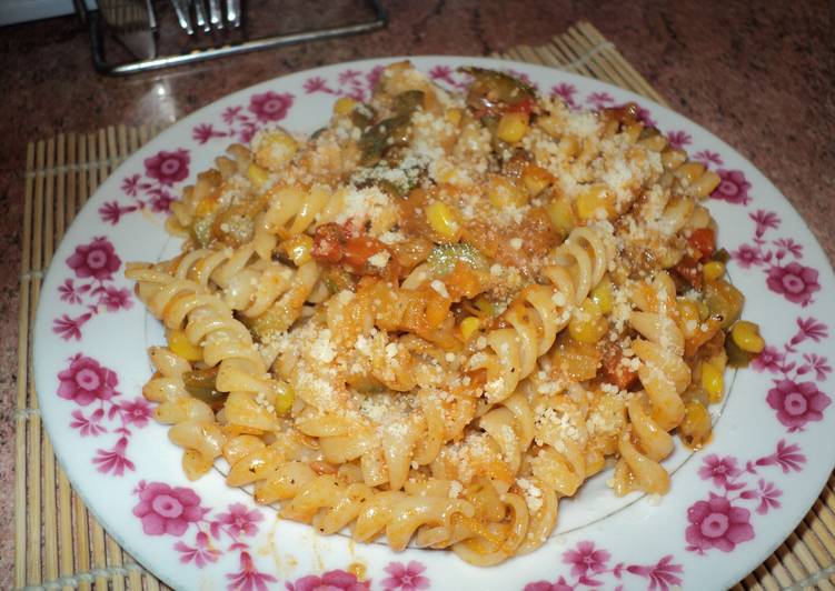 Espirales en salsa jardinera Receta de mari562009vinamar Cookpad