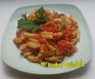 Pasta con hortalizas a mi manera
