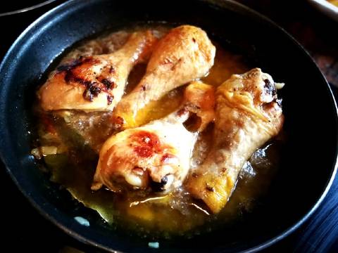 Foto del paso 3 de la receta Jamo citos de pollo en salsa con patata frita