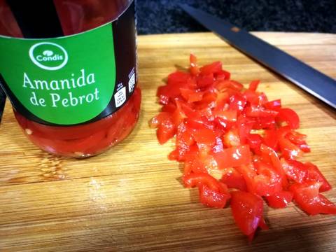 Foto del paso 3 de la receta Pasta italiana con espárragos silvestre y jamón currado