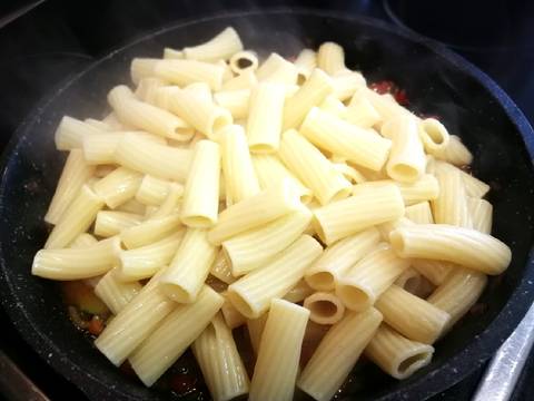 Foto del paso 7 de la receta Macarrones con calabacin y chorizo