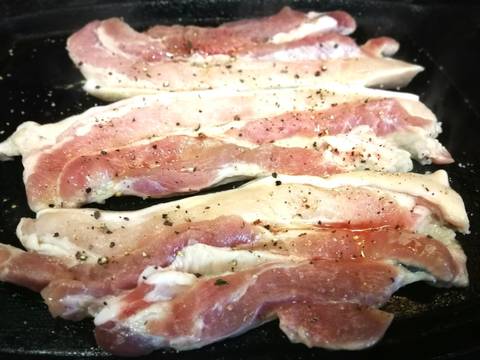 Foto del paso 3 de la receta Patata con panceta y pimiento de Piquillo