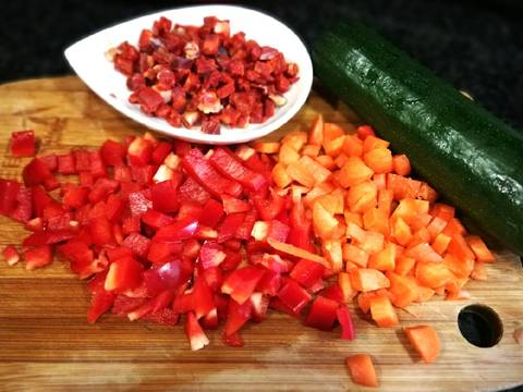 Foto del paso 3 de la receta Macarrones con calabacin y chorizo