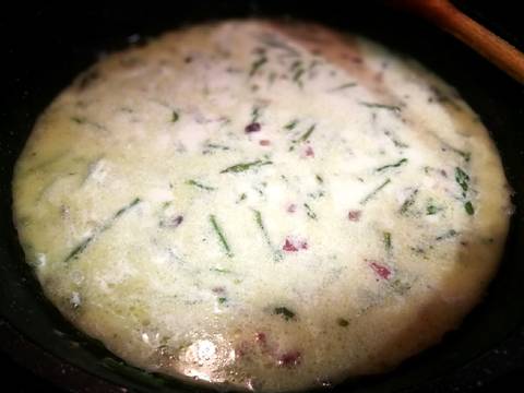 Foto del paso 5 de la receta Pasta italiana con espárragos silvestre y jamón currado