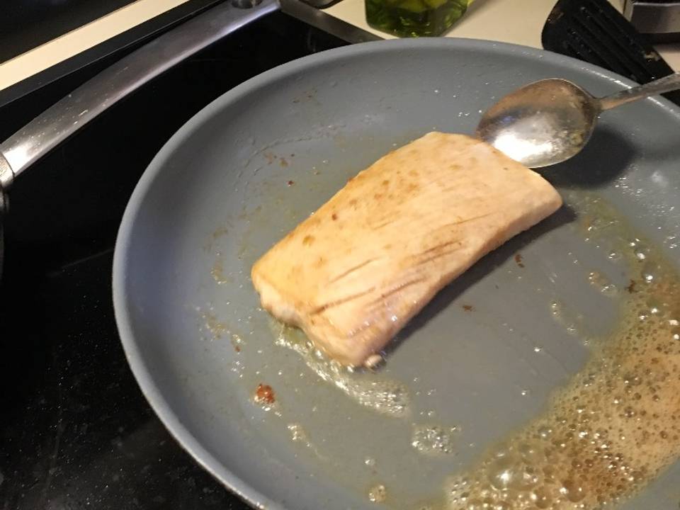 Filete de Pescado Mahi Mahi a la Sartén Receta de Alheniel (LAB Humo y
