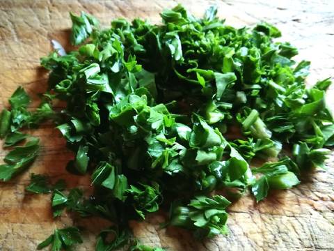Foto del paso 2 de la receta Jamo citos de pollo en salsa con patata frita