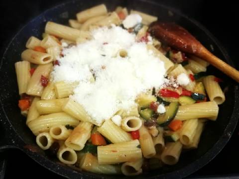 Foto del paso 7 de la receta Macarrones con calabacin y chorizo