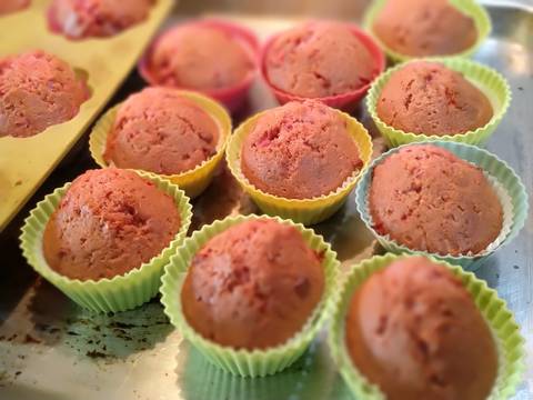 Foto del paso 10 de la receta Red Velvet muffins de chocolate rosa