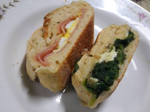 Pan Casero Rellenode Jamon Y Queso Youtube