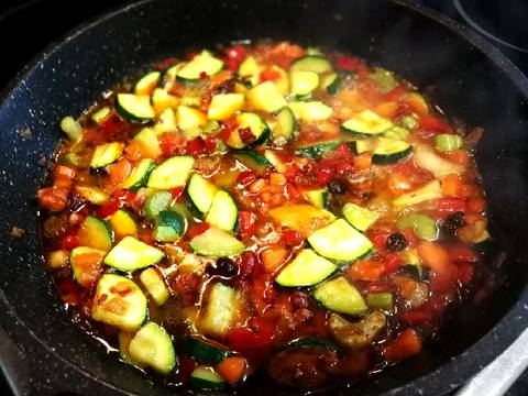 Foto del paso 5 de la receta Macarrones con calabacin y chorizo
