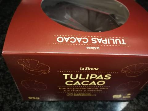 Foto del paso 1 de la receta Tulipanes de chocolate con natilla