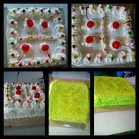 Ogura Cake Pandan Super soft moist recomended