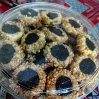 Resep Peanut Choco Thumbprint Cookies renyah+step by step 