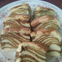 Resep Ogura Cake Zebra with Coconut Milk oleh Tintin 