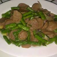 Bakso tumis buncis