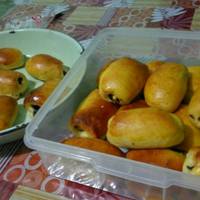 Roti Unyil Sosis Keju Favorit Keluarga ( Mini Sausage roll bun)