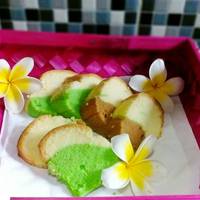 Resep Chiffon Cake 3 Rasa ( Vanilla Choco Pandan menul2 