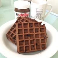 Resep Waffle coklat crispy with Nutella oleh Evi Can Cook 
