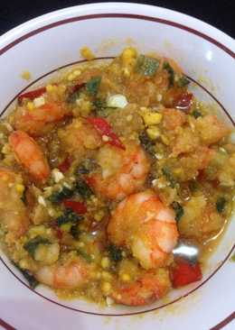 Udang saus telur asin