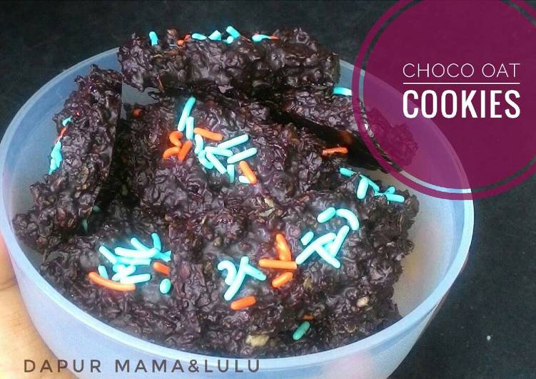 cara membuat Choco oat cookies