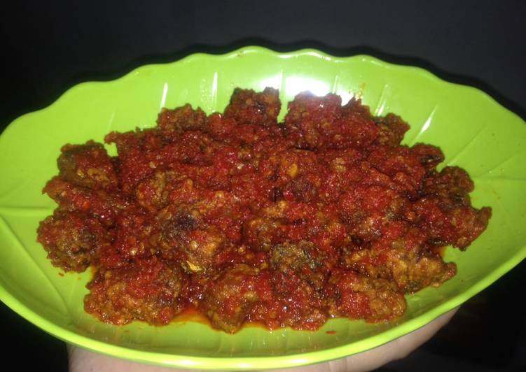 gambar untuk resep makanan Balado ikan tongkol goreng tepung