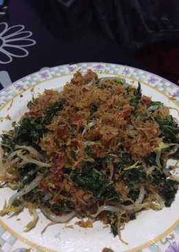 Urap daun pepaya karo toge