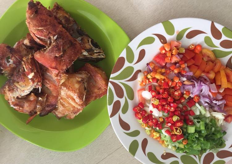 gambar untuk resep makanan Kerapu Sambal matah