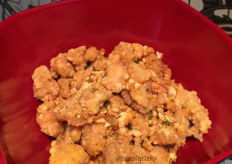 resep Ayam Saos Telur Asin