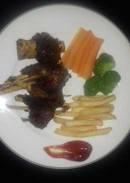 Iga kambing bakar asam manis simple